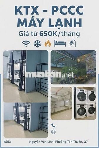 🏙️Ký túc xá Quận 7 giá rẻ Bao điện nước uy tính tiện ích Có khắp HCM