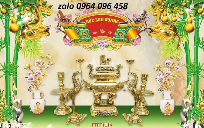 Tranh gạch 3d ốp tường phòng thờ - CXV5