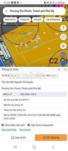 BÁN LÔ ĐẤT NĂM NGAY TRUNG TÂM PHÚ MỸ, CÓ NHÀ CẤP4, VÀ 5 PHÒNG TRỌ