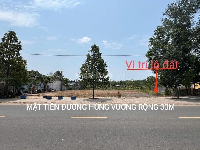 Đất sổ hồng mặt tiền đường Hùng Vương TT Phước Bửu Xuyên mộc Bà RịTT P