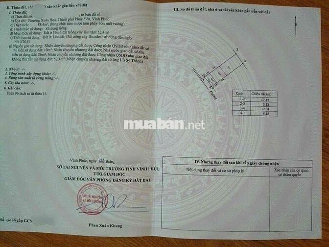 Đất gần cao đẳng Việt Xô, Xuân Hoà, Vĩnh Phúc chỉ 1.39 tỷ