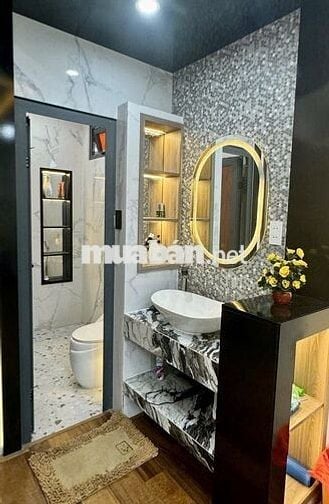 BIỆT THỰ LÊ VĂN THỌ GÒ VẤP THANG MÁY FULL NỘI THẤT GỖ 80m² 12.8T TL