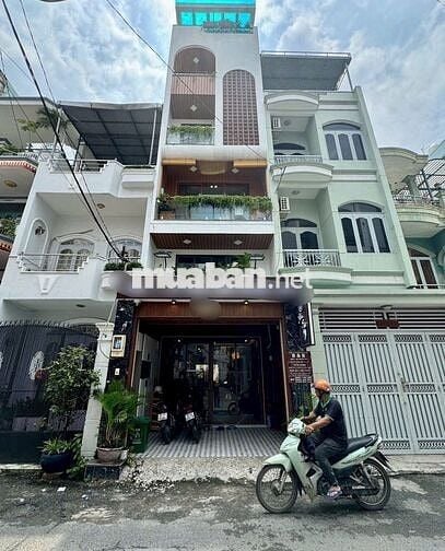 BIỆT THỰ LÊ VĂN THỌ GÒ VẤP THANG MÁY FULL NỘI THẤT GỖ 80m² 12.8T TL