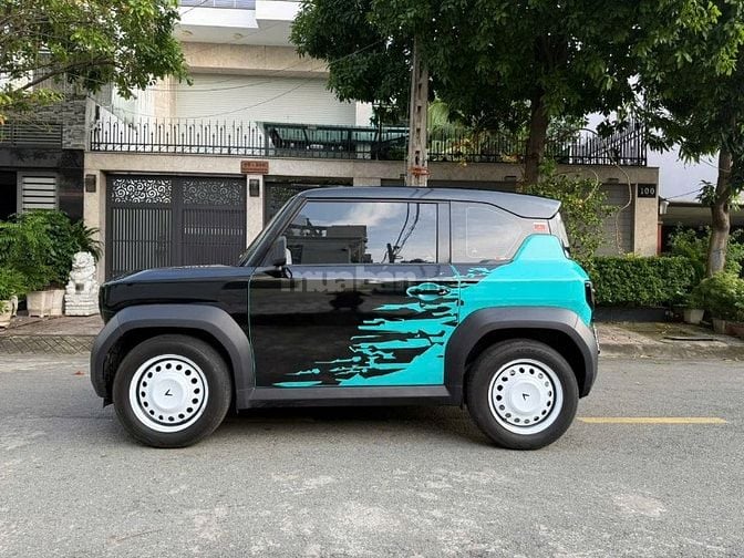 Vinfast VF3 Pin Thuê T12/2024 Màu Xanh Wrap Đen 