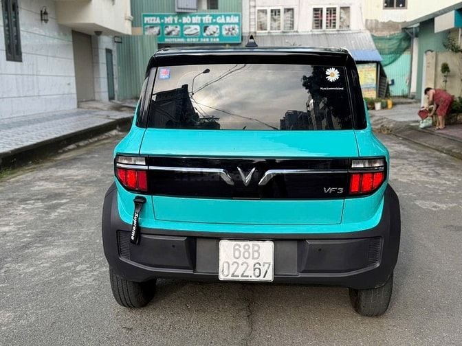 Vinfast VF3 Pin Thuê T12/2024 Màu Xanh Wrap Đen 
