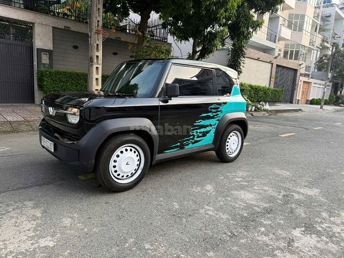 Vinfast VF3 Pin Thuê T12/2024 Màu Xanh Wrap Đen 