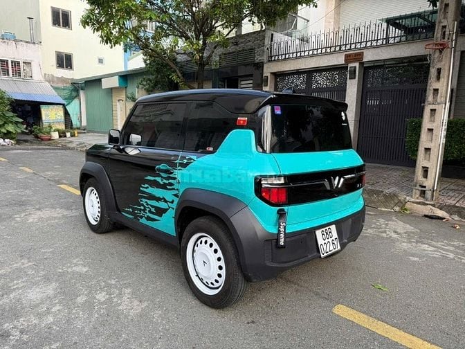 Vinfast VF3 Pin Thuê T12/2024 Màu Xanh Wrap Đen 