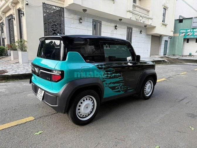 Vinfast VF3 Pin Thuê T12/2024 Màu Xanh Wrap Đen 