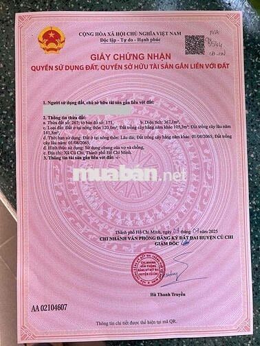 bán 450m2 đất mặt tiền tl2. xã củ chi mới