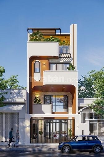 Bán gấp nhà đang xây 1 trệt 1 lửng 2 lầu với 5 phòng ngủ và tolet