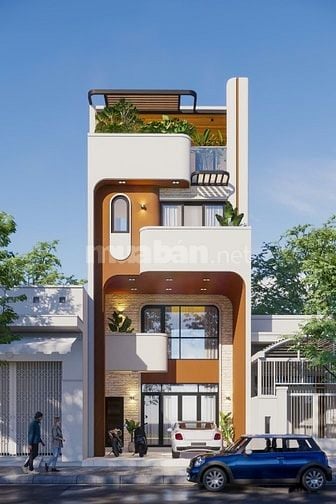 Bán gấp nhà đang xây 1 trệt 1 lửng 2 lầu với 5 phòng ngủ và tolet