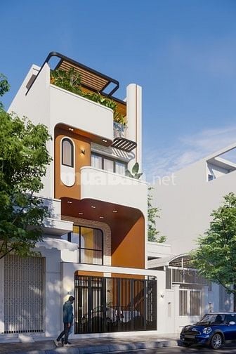 Bán gấp nhà đang xây 1 trệt 1 lửng 2 lầu với 5 phòng ngủ và tolet