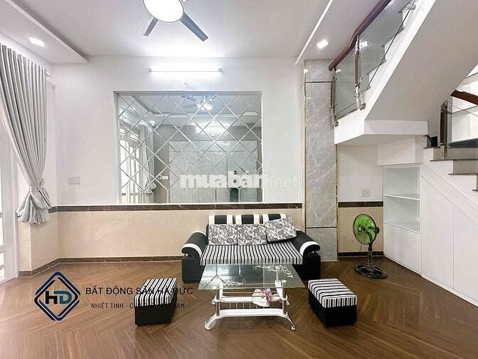 Nhà trệt 3 lầu 5x15 khu nhà lầu cách bến xe Bus Hiệp Thành 300m