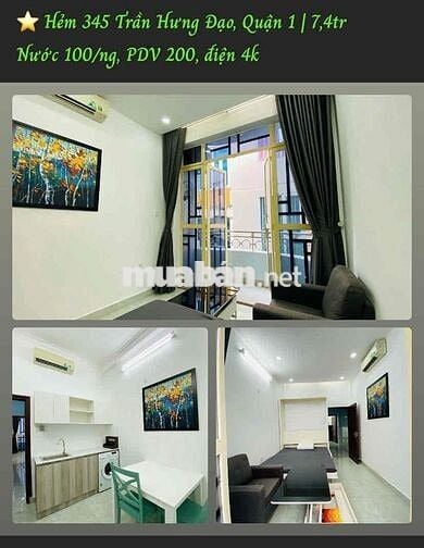 🌿 CHDV Q1 TRẦN HƯNG ĐẠO – NGUYỄN ĐÌNH CHIỂU | FULL NT, BAN CÔNG, 7TR+