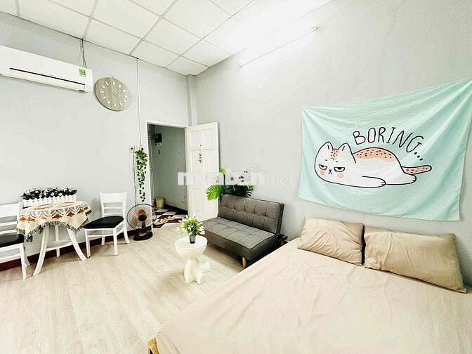 CĂN HỘ DỊCH VỤ MINI CÓ BANCOL - TÁCH BẾP - THIẾT KẾ THƯ GIÃN