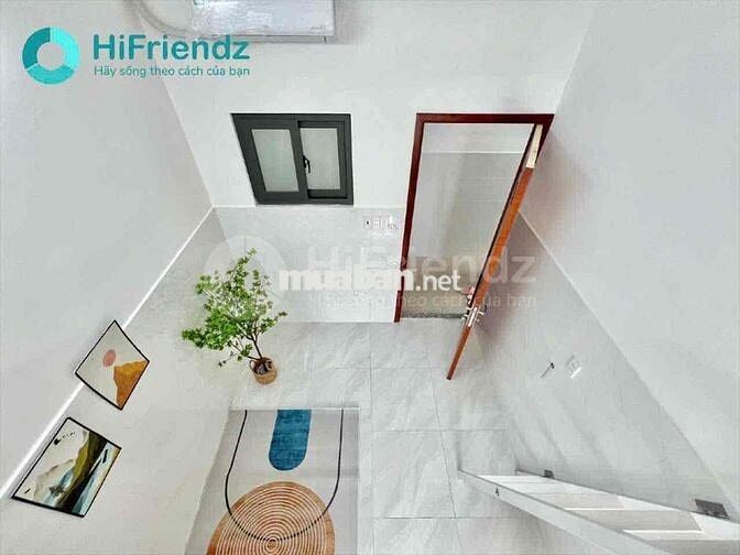 phòng có gác full nội thất rộng 25m2 nằm ngay ĐH Nguyễn Tất Thành