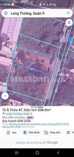 Bán đất 501m2 Đất Mặt Tiền Đường Võ Văn Hát , Long Trường , Quận 9