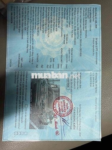 coroll altis 2.0 V.  xe cọp bs 3939