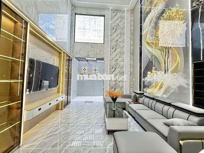 Nhỉnh 6 tỷ Nhà Phố Full Nỗi Thất 1/ Ngắn Trần Thị Hè ( HT42)