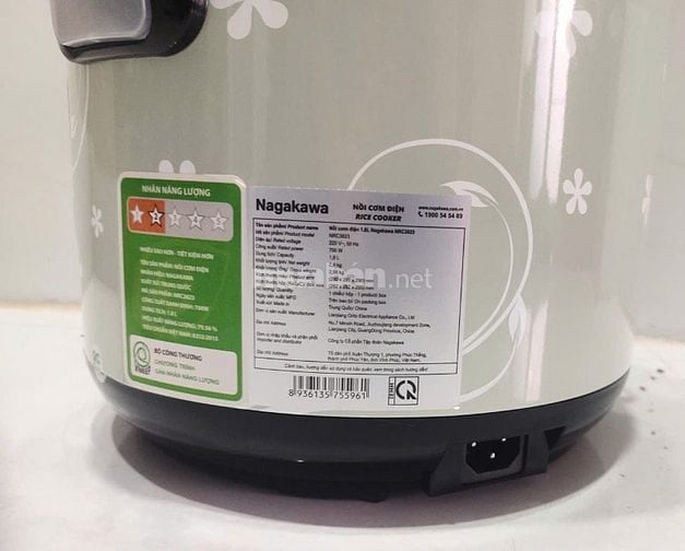  Nồi cơm điện cơ Nagakawa 1.8L - Còn BH 3 tháng