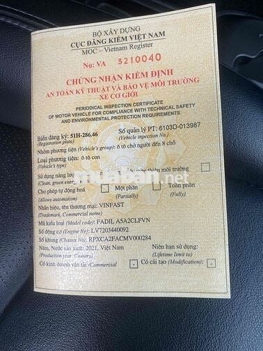 cần bán xe vinfat fadil