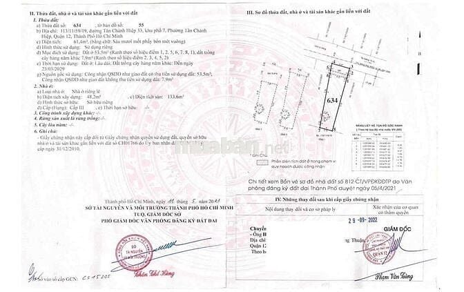 BÁN NHÀ TÂN CHÁNH HIỆP - CHÍNH CHỦ