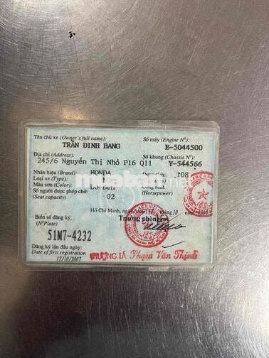 AB 2008 BS TPHCM HỖ TRỢ GÓP OĐ CÓ GIAO LƯU ĐỖI XE