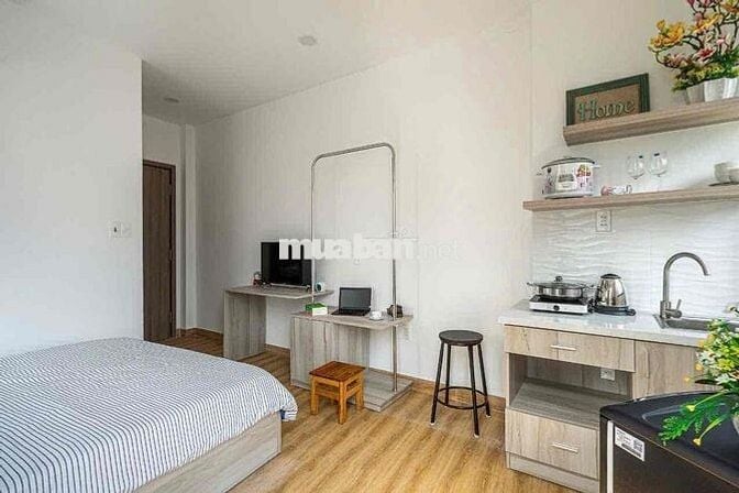 🏢 GIÁ THẬT ! CHDV STUDO_BALCONY_45m2_Hầm Xe Thang Máy_FULL NT