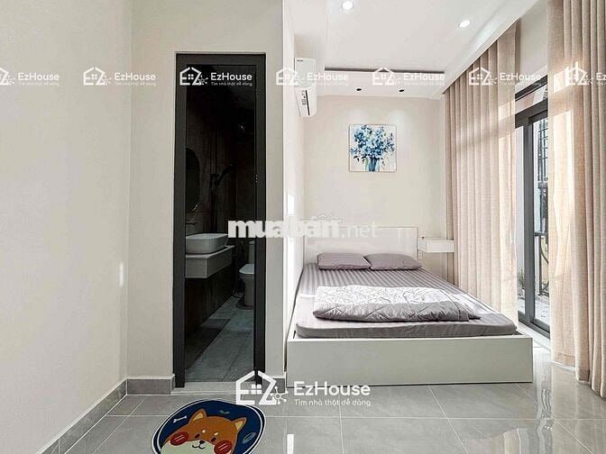 STUDIO BAN CÔNG TONE MÀU HIỆN ĐẠI FULL NỘI THẤT GẦN CÔNG VIÊN GIA ĐỊNH