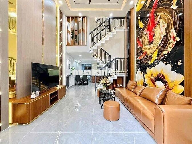 Bán nhà Phan Huy Ích, Hẻm 4m, Chính chủ ở, 3 PN, Gần Emart, 5 tỷ xxx