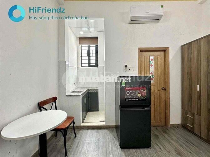 STUDIO FULL NỘI THẤT RỘNG THOÁNG NHÀ MỚI CHƯA QUA DÙNG TIỆN ĐI ĐH VLU