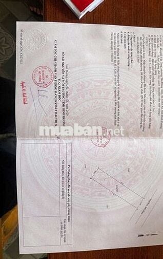 Bán lô đất gần chợ tân long dĩ an