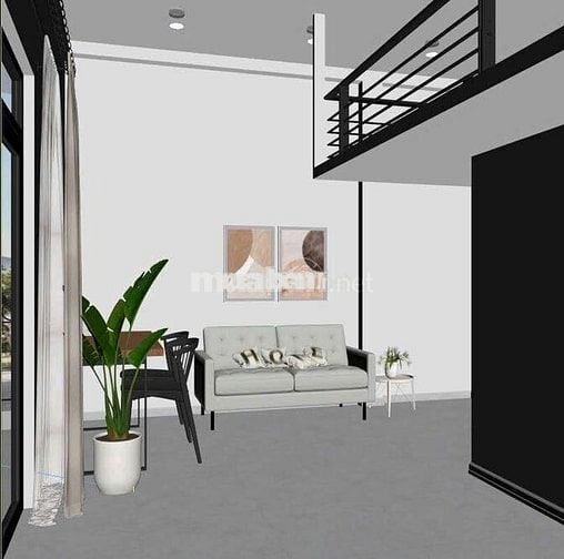 Đi bộ tới IUH - Duplex ban công full nội thất