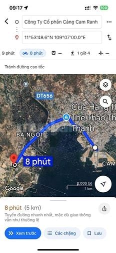 Đất sổ đỏ QL1A 2800m2 Cam Ranh Khánh Hoà 