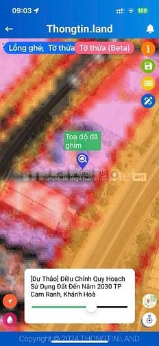 Đất sổ đỏ QL1A 2800m2 Cam Ranh Khánh Hoà 