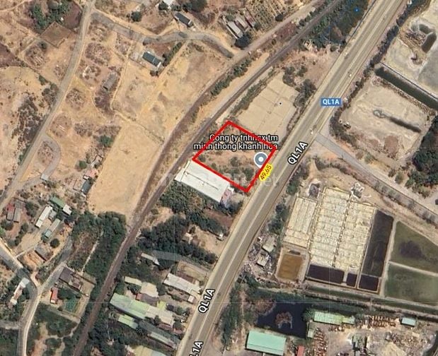 Đất sổ đỏ QL1A 2800m2 Cam Ranh Khánh Hoà 