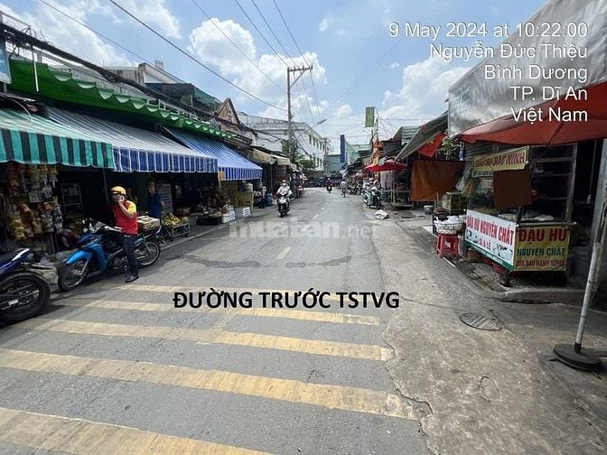 BÁN ĐẤT TẶNG NGAY 40 PHÒNG TRỌ  MT NGUYỄN ĐỨC THIEU, NGAY CHỢ DĨ AN