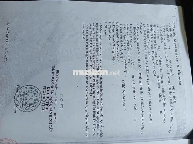 bán nhà địa chỉ 6 liên khu 2-10 Quận Bình Tân