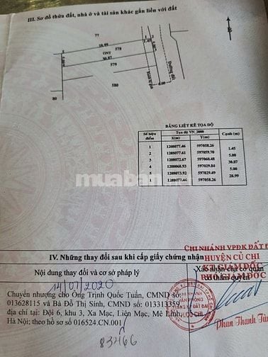 Bán đất mặt tiền đường 152 (Rạch Cầu Sập), Bình Mỹ, Củ Chi, 5x32m, 3tỷ