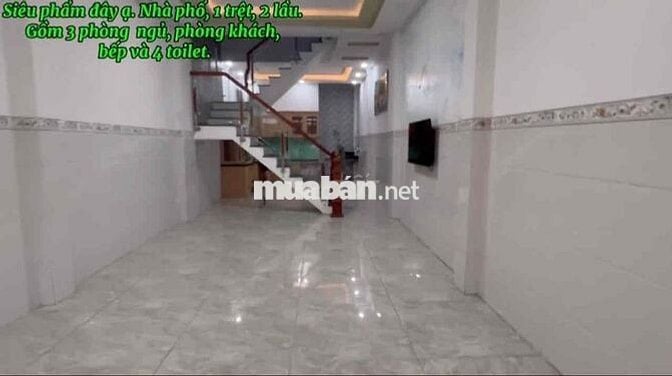 nhà hẻm Phạm Đăng Giảng, 4x17, 1trệt2lầu, 3PN-có nội thất, giếng trời