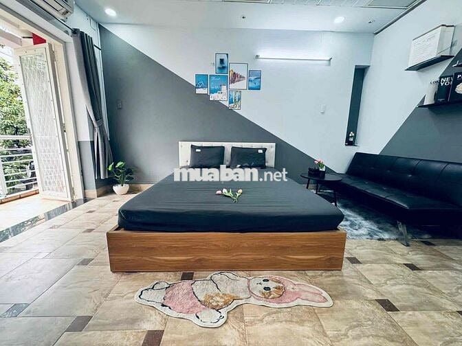 Khai trương căn hộ Studio ban công siêu đẹp ngay Nguyễn Gia Trí