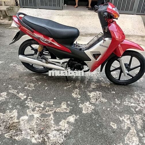 Xe wave alpha 50cc màu đỏ bánh mâm thắng đùm bstp