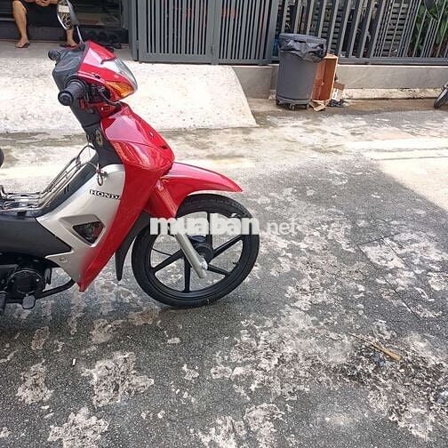 Xe wave alpha 50cc màu đỏ bánh mâm thắng đùm bstp