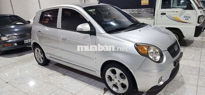Kia Morning SLX 2008 số tự động màu bạc