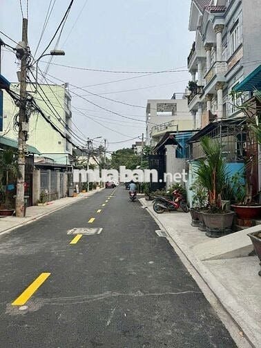 Nhà phố 3 tầng 5m x 20m. Mặt tiền Đường Nhựa Thới An 19A