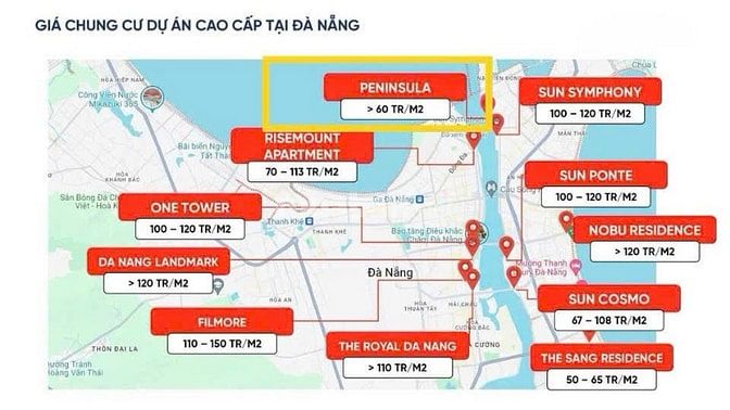 Bán gấp căn hộ 2PN Peninsula Đà Nẵng, view trực diện sông, sổ vĩnh vễn