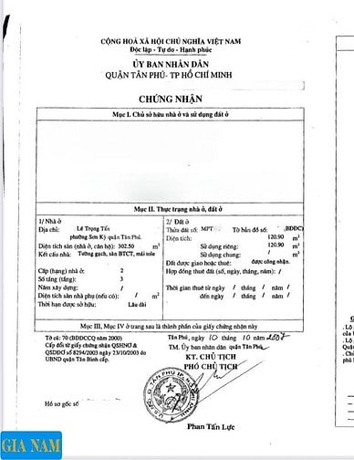 BÁN NHÀ 2 MẶT TIỀN TRƯỚC VÀ HẺM HÔNG : 31 LÊ TRỌNG TẤN - P. SƠN KỲ