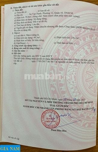 BÁN NHÀ HẺM XE HƠI THÔNG RA 3/2 : 407 SƯ VẠN HẠNH - P. 12 - Q. 10 -HCM