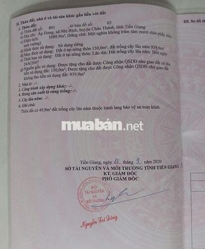 Đất vườn + đất ruộng giá rẻ - chính chủ