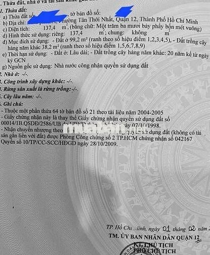 🧣Cần Bán lô đất DT 8X17 Sổ hồng fun thổ cư